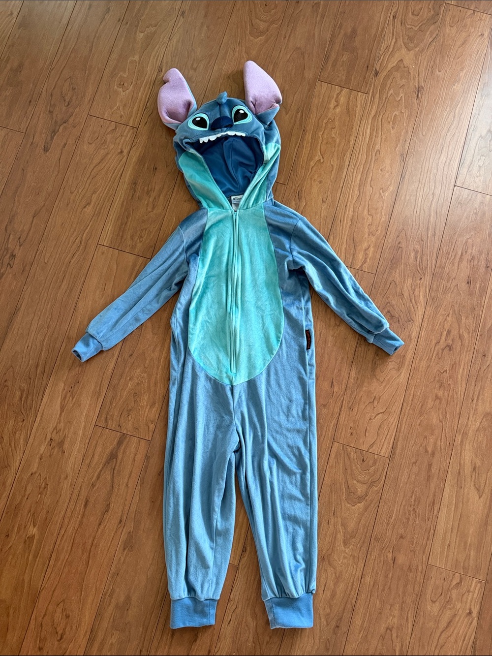 Disney Blue and Teal Stitch Hooded Kids Onesie Costume
